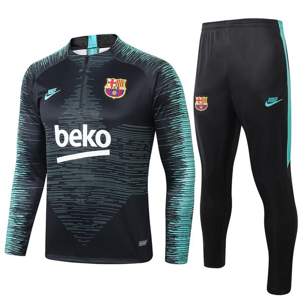 Chandal Barcelona 2019/20 Negro Verde Blanco